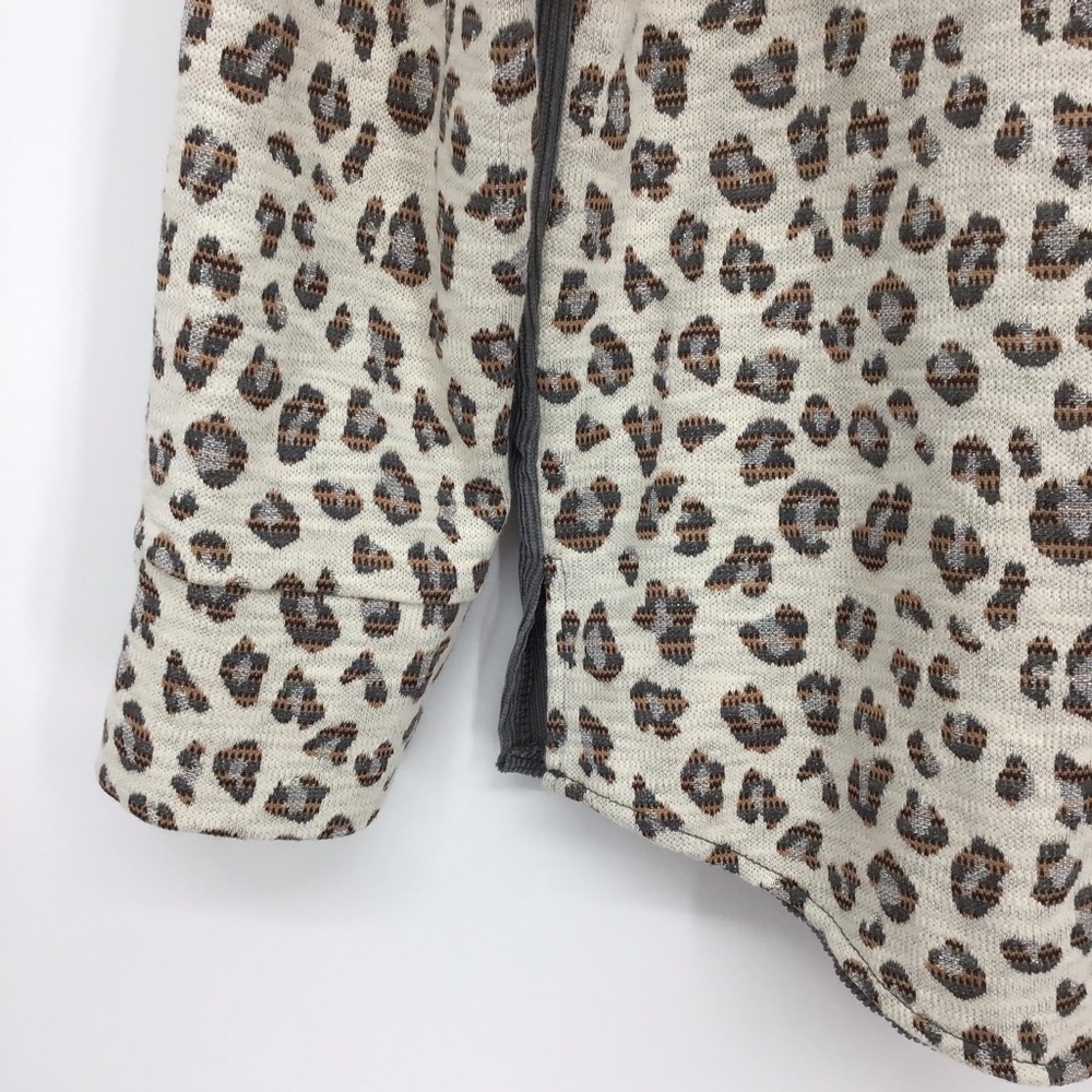 Umgee Button Down Leopard Print Corduroy Top - image 4